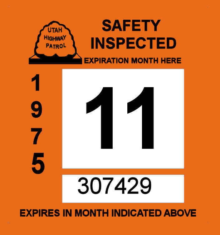 (image for) 1975 Utah inspection sticker